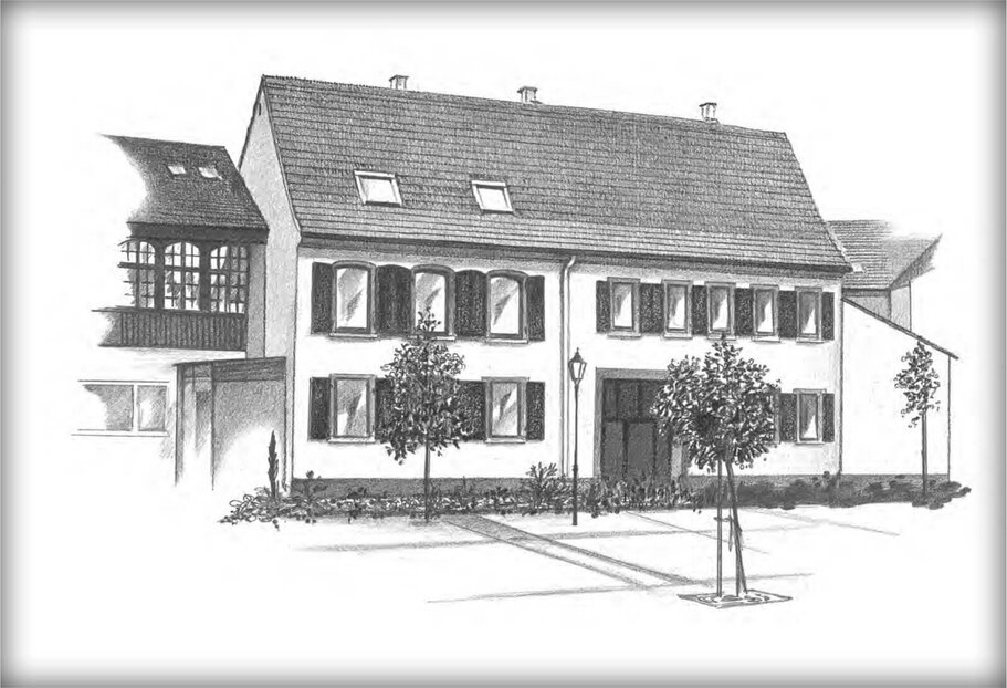 Der Firmensitz in der Kirchstraße bzw. später am Kolpingplatz in Germersheim